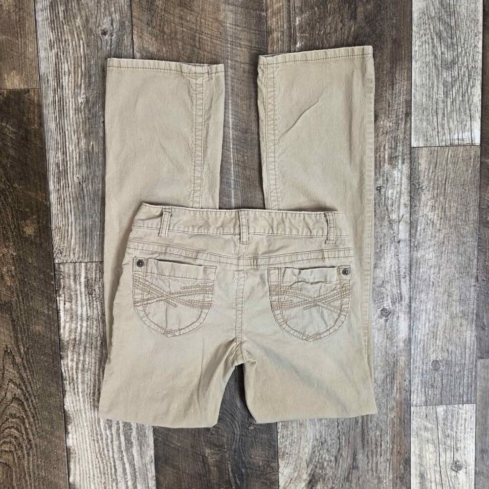 Y2k Low Rise Corduroy Bootcut Tan Pante Aeropostale Size 3/4